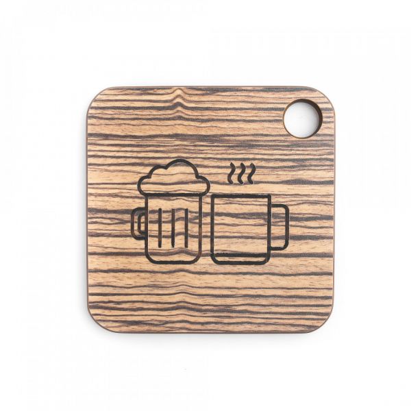 Подставка для чашки 10х10 см, зебрано натуральный, ProFashion ComposeEat