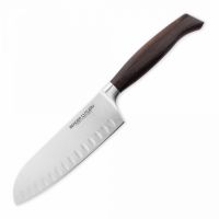 Нож Сантоку 16 см Ergo Line Smoked Oak, BC110916, BERGER CUTLERY