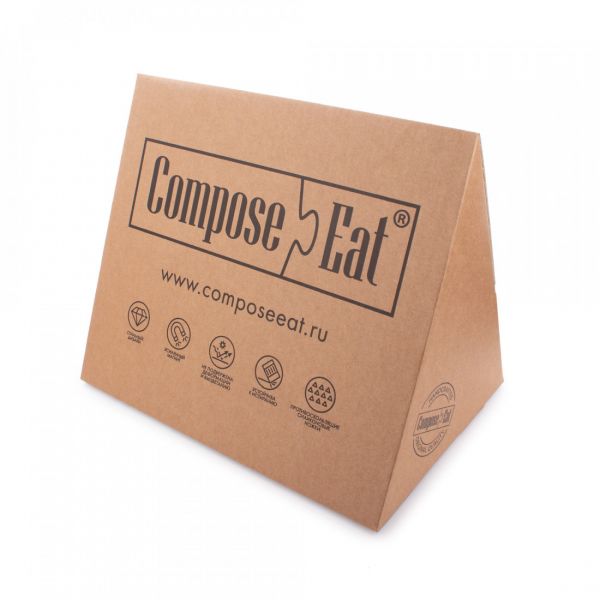 Подставка магнитная для 8 кухонных ножей 32 х 26 см, Vintage Grey, композитный материал, Signature ComposeEat