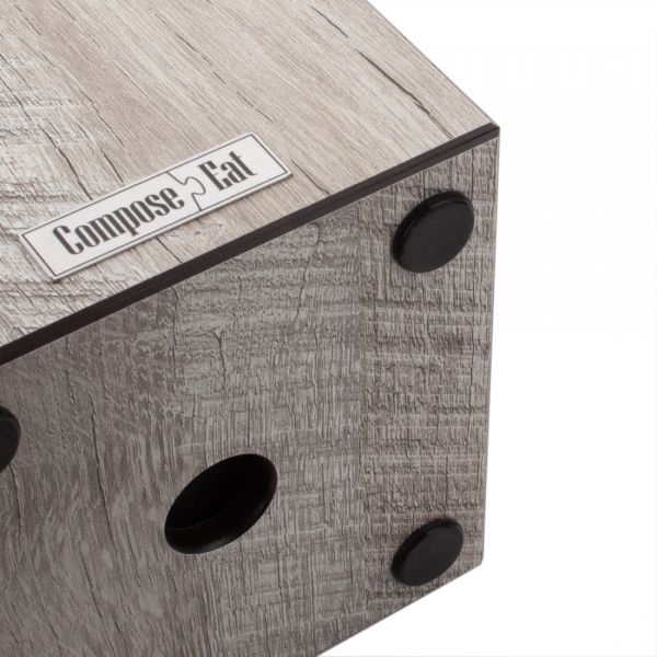 Подставка универсальная для кухонных ножей, 11x11x24 см, дуб светлый, композитный материал, Fashion, PDN110523LS6, ComposeEat