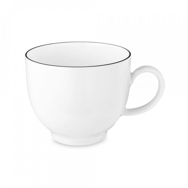 Сервиз чайный на 6 персон, 21 предмет, фарфор, Lido Black Line, 10826TS21 round, SELTMANN