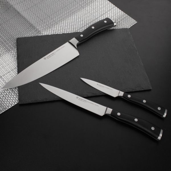 Набор из 3-х кухонных ножей поварская тройка, Classic Ikon, 1120360305, WUESTHOF