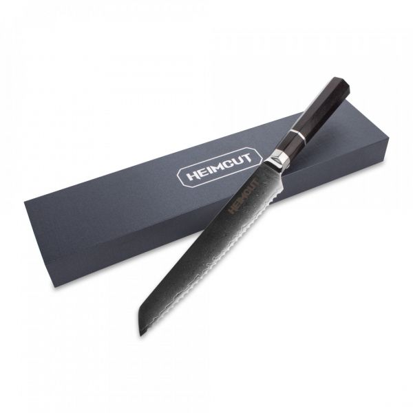 Нож кухонный для хлеба 20 см, Octa Damascus, HC/OCTA-BR-20, HEIMCUT