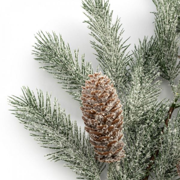 Ветка декоративная 70 см, пластик/шишки, Шишки на ветке, Interior natural
