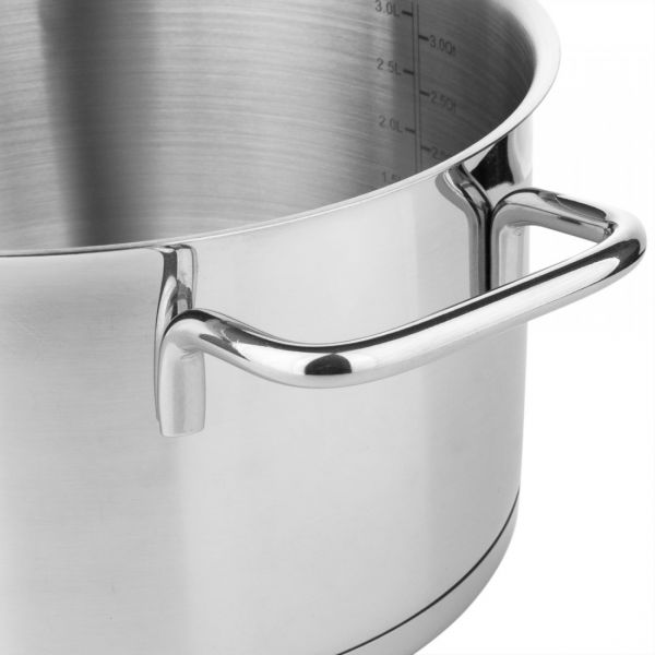 Набор посуды 7 предметов: 3 кастрюли, 1 ковш, 3 стеклянные крышки, Smart Steam ELO