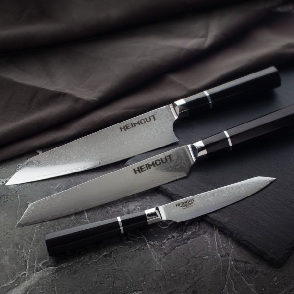 Набор кухонных ножей поварская тройка, Octa Damascus, HC/OCTA-3-SET, HEIMCUT