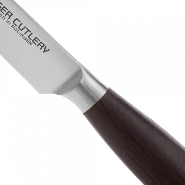 Нож для чистки и нарезки 12 см Ergo Line Smoked Oak, BC111312, BERGER CUTLERY