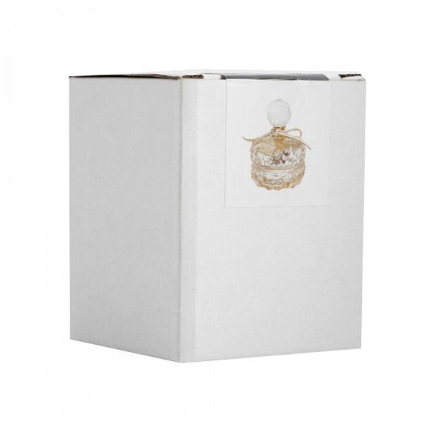 Шкатулка с подвеской 7х9 см, 50 мл, стекло Р, шампань, Townlet
