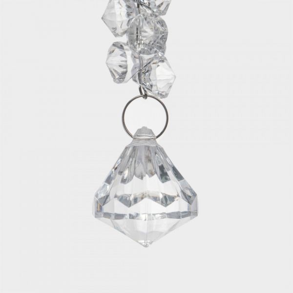 Игрушка елочная 14 см, стекло, Хрустальная подвеска, Event
