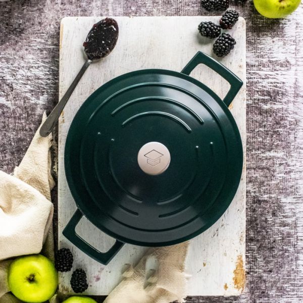 Кастрюля с крышкой GREEN 20 см литой алюминий 2.5 л MasterClass Kitchen Craft