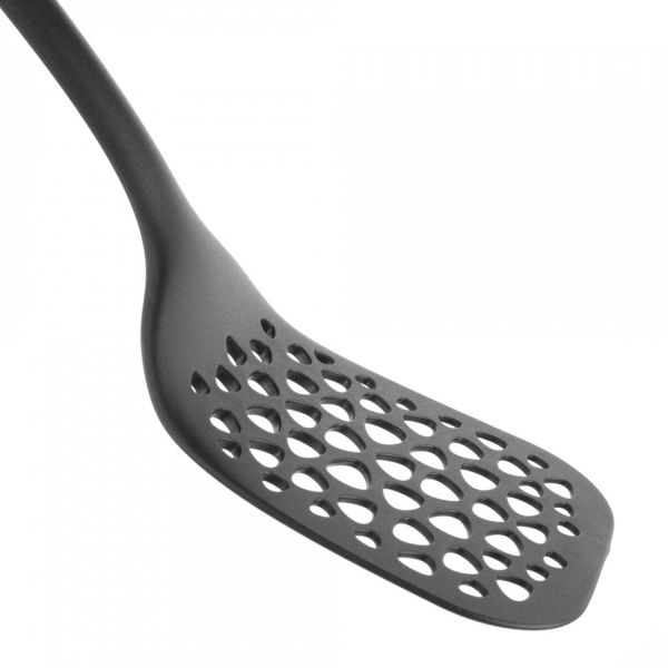 Лопатка кухонная перфорированная для гриля 34 см, нейлон, черный, DIAMANT, 400.12, OLYMPIA