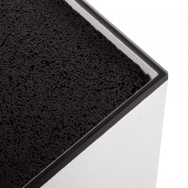 Подставка универсальная для кухонных ножей, 11х11х24 см, цвет-белый, композитный материал, Elegance, PDN111018OA4, ComposeEat