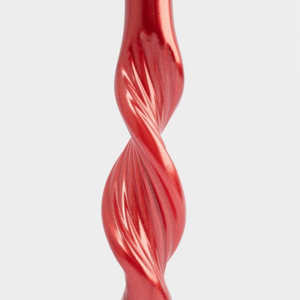 Свеча 25 см, 2 шт, красная, Витая, New year