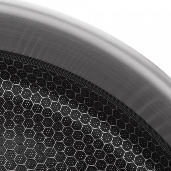 Сотейник с антипригарным покрытием и стеклянной крышкой 28 см, 3.6 л, нержавеющая сталь, Relief, 35428, ELO