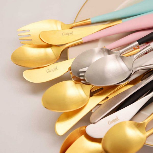 Набор детских столовых приборов, 3 предмета, черный, Alice, ALI.3, CUTIPOL
