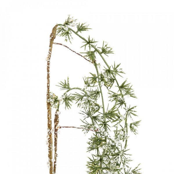Ветка декоративная 60 см, пластик/металл, Ветка пихты, Interior natural
