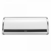 Хлебница со сдвигающейся крышкой 44.5x26.2x17.3 см, нержавеющая сталь, пластик, белый BRABANTIA