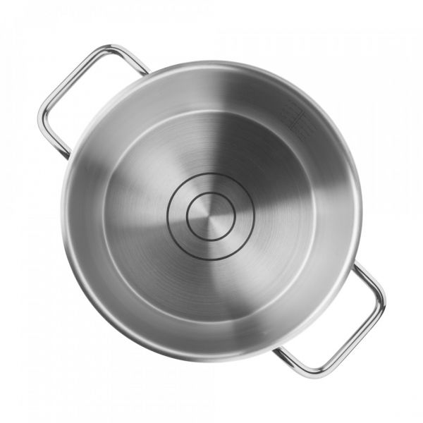 Набор посуды 6 предметов: 3 кастрюли ( 1.7л, 3.4л, 5.8л), 3 стеклянные крышки, Citrin, N72400, ELO