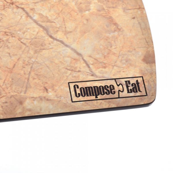 Доска разделочная композитная, 22х15 см, оникс светлый ComposeEat