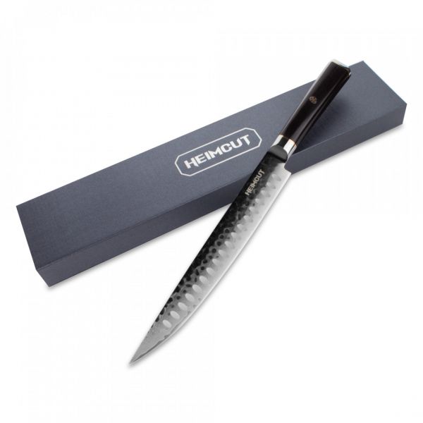 Нож кухонный для тонкой нарезки 23 см, Black Damascus, HC/HEXA-EW-SL-G-20, HEIMCUT