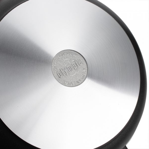 Сотейник с двумя ручками с антипригарным покрытием 28 см, литой алюминий, черный, Supreme, 23.28, OLYMPIA