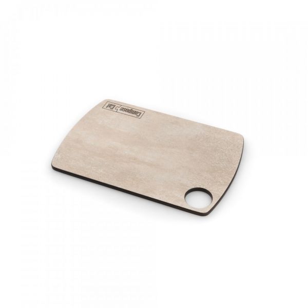 Доска разделочная композитная, 22х15 см, порфир кремовый ComposeEat