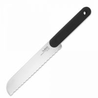 Нож кухонный для хлеба 20 см, черная ручка, Chopping boards and Knives TREBONN