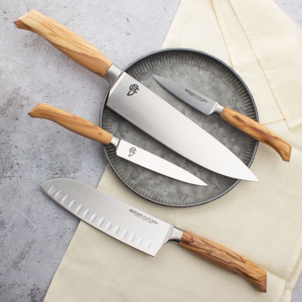 Нож для чистки и нарезки 12 см Ergo Line Olive, BC101312, BERGER CUTLERY