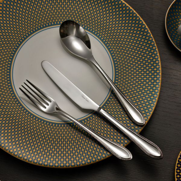 Набор столовых приборов на 6 персон, 24 предмета, Kemble Textured ROBERT WELCH KETBR1099V/24