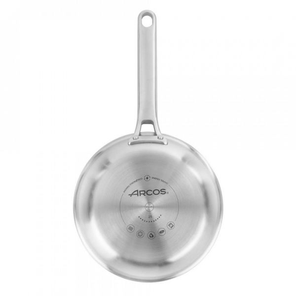 Сковорода 20 см из нержавеющей стали, для индукционных плит, без крышки Samoa Inox Arcos 726100