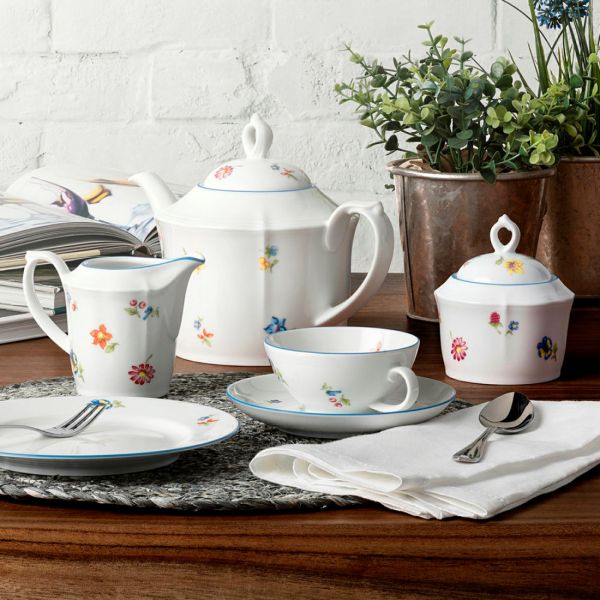 Сервиз чайный на 6 персон, 21 предметов, фарфор, Sonate Nostalgie 34032, 34032TS21, SELTMANN