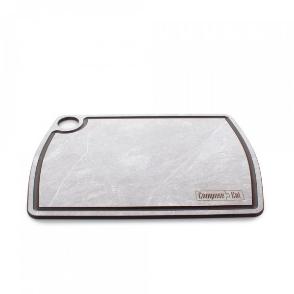 Набор из 3-х разделочных досок на подставке, мрамор светлый, в подарочной упаковке, композитный материал, Fashion ComposeEat