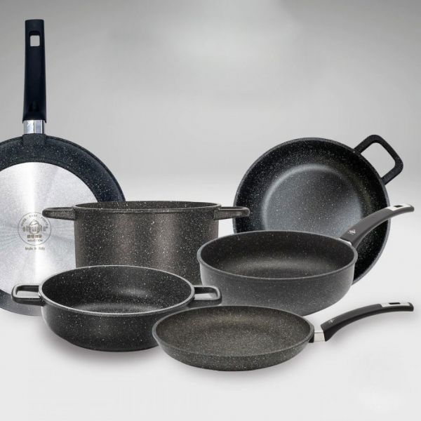 Сковорода для индукционных плит с антипригарным покрытием 20 см, литой алюминий, Hard Cook Fix Induction, 200.20IND, OLYMPIA