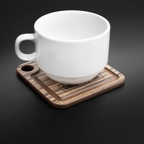 Подставка для чашки 10х10 см, зебрано натуральный, ProFashion ComposeEat