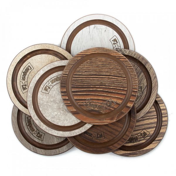 Подставка под кружку Бирдекель, круглая, 95 мм, травертин капучино, Fashion ComposeEat