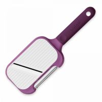 Терка и овощечистка 2-в-1, с ручкой, 25 см, фиолетовая, Kitchen Tools TREBONN