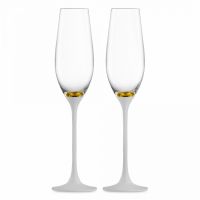 Набор бокалов для шампанского, 2 шт, 180 мл, белый/золотой, Champagner Exclusive EISCH