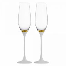 Набор бокалов для шампанского, 2 шт, 180 мл, белый/золотой, Champagner Exclusive EISCH