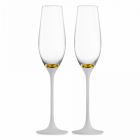 Набор бокалов для шампанского, 2 шт, 180 мл, белый/золотой, Champagner Exclusive, Champagner Exclusive EISCH