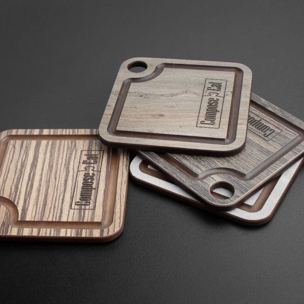 Подставка для чашки 10х10 см, травертин капучино, Fashion ComposeEat