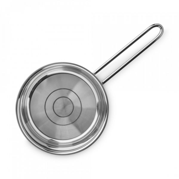 Ковш со стеклянной крышкой 16 см, 1.1 л, нержавеющая сталь, Profi Duo Therm, 40416, ELO