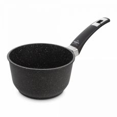 Ковш для индукционных плитс антипригарным покрытием 16 см, 1.9 л, литой алюминий, черный, Hard Cook Fix Induction, 205.16IND, OLYMPIA