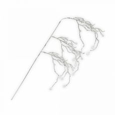 Ветка декоративная 80 см, акрил/металл, серебристая, Кристалл на ветке, Event