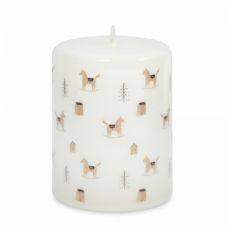 Свеча 7х10 см, цилиндрическая, Лошадки, Bright horse