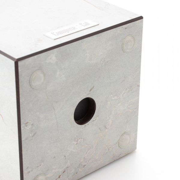 Подставка для кухонных ножей, универсальная, 12x24 см, мраморный Грейс, композитный материал, Fashion, PDN120435KL6, ComposeEat