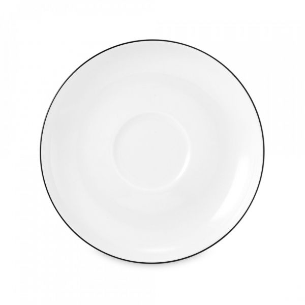 Сервиз чайный на 6 персон, 21 предмет, фарфор, Lido Black Line, 10826TS21 round, SELTMANN