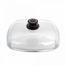 Крышка квадратная 26x26 см стеклянная AMT Glass Lids