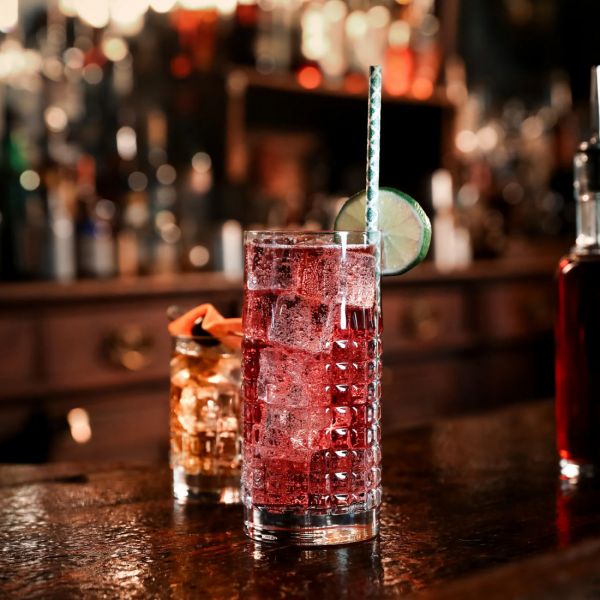 Набор из 4 стаканов для воды CHARME HI-BALL 480 мл, бесвинцовый хрусталь, Mixology, A12418G2N02AA02, LUIGI BORMIOLI