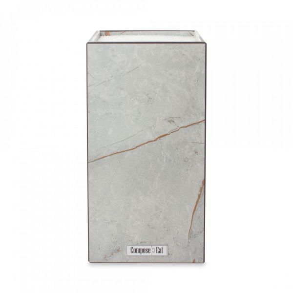 Подставка для кухонных ножей, универсальная, 12x24 см, мраморный Грейс, композитный материал, Fashion, PDN120435KL6, ComposeEat