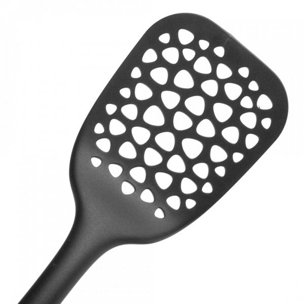 Лопатка кухонная перфорированная для гриля 34 см, нейлон, черный, DIAMANT, 400.12, OLYMPIA